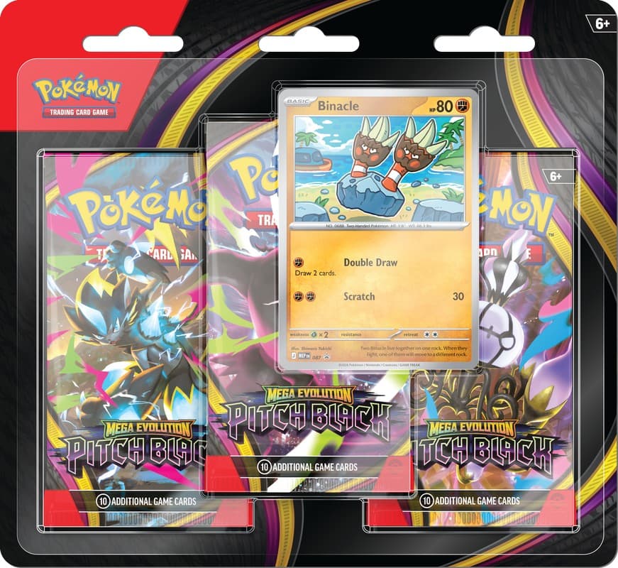 Pokémon TCG: Mega Evolutions—Pitch Black 3-Pack Blister